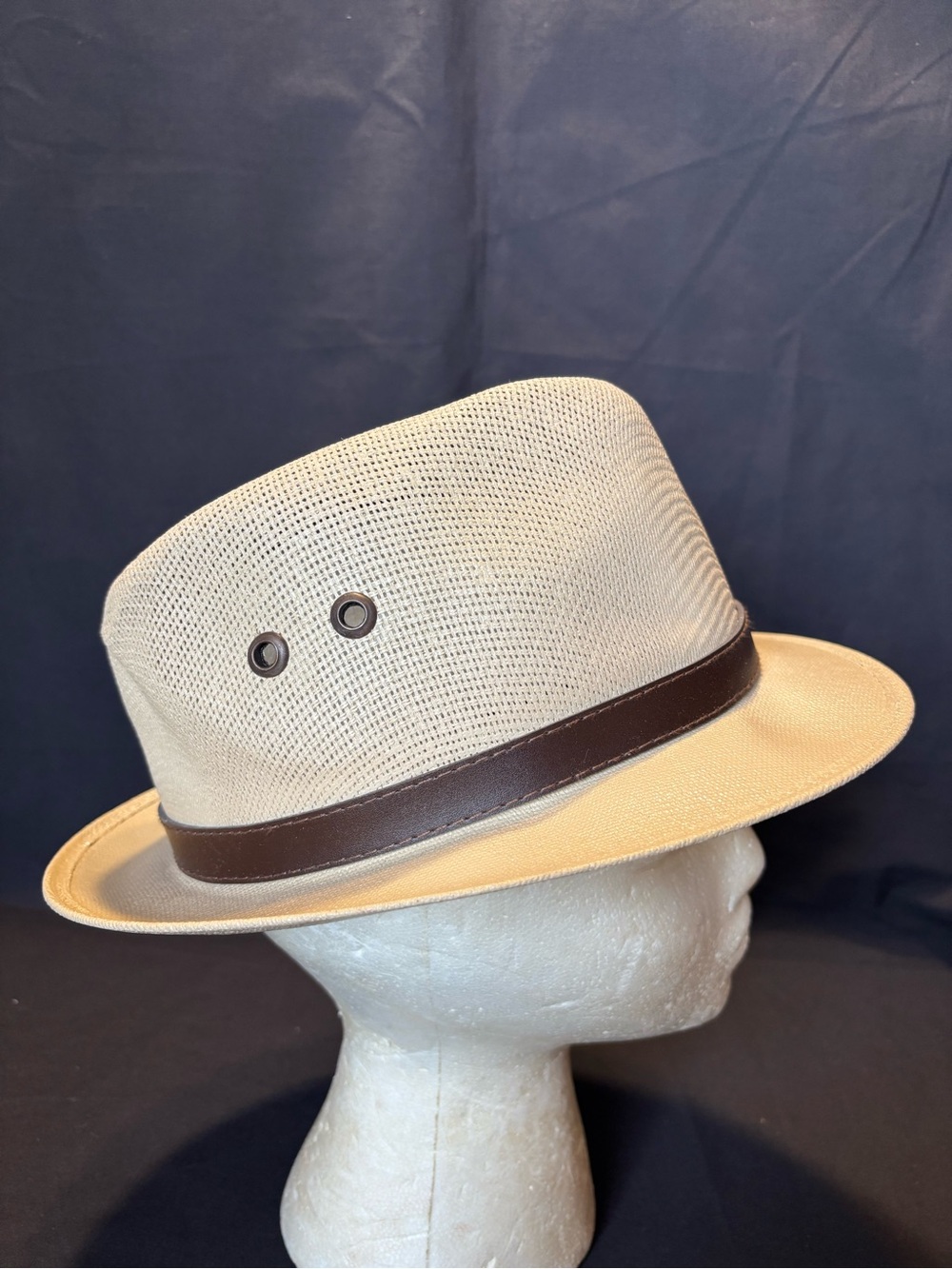 Royal Road Trading Co. Original Panama Beige Straw Men’s summer hat size M